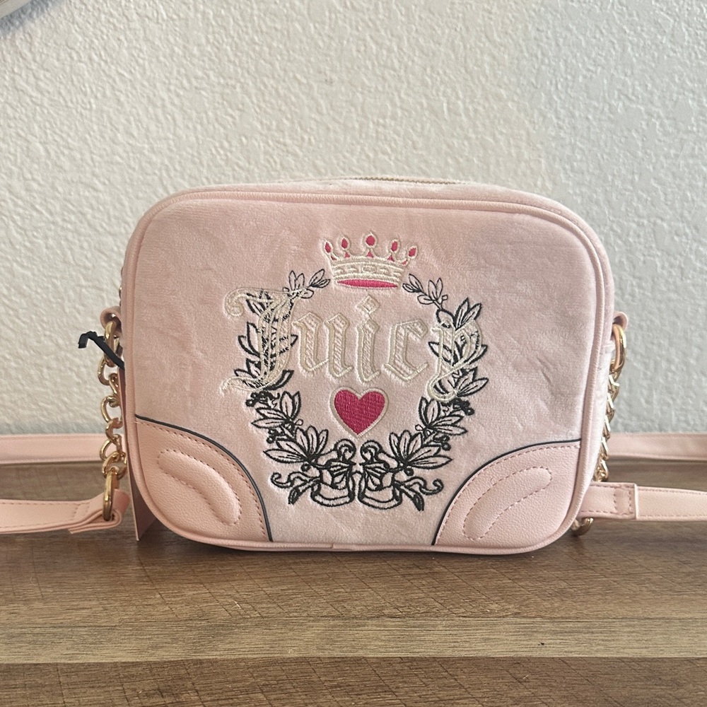 Juicy Couture Powder Blush Heritage Pink crossbody bag
